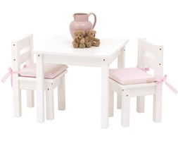 Stolik dziecięcy z krzesełkami z litego drewna Fairytale - set