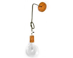 Lampa loft industrialny kinkiet kolorowe kable w oplocie - naturalna rdza
