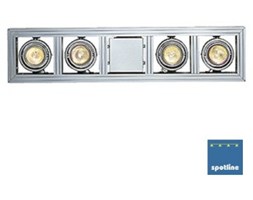 AIXLIGHT LONG GU10 wisząca, srebrnoszary, max. 4x 50W 154242