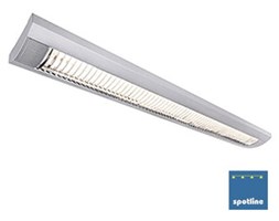 TRISTAN T8 58W sufitowa, prostokątna, srebrnoszary, 2x T8 58W 160864