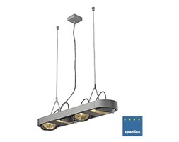 AIXLIGHT R LONG QRB111 wisząca, okrągła, srebrnoszary, 4xG53, max. 4x50W 159074