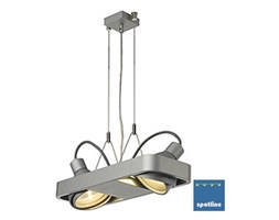 AIXLIGHT R2 DUO HQI111 wisząca, półokrągła, srebrnoszary, 2xG12, 2x70W, zout 159054