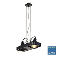 AIXLIGHT R2 DUO HQI111 wisząca, półokrągła, czarny, 2xG12, 2x70W, odbyłśnik 159050