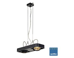 AIXLIGHT R2 DUO QRB111 wisząca, półokrągła, czarny, QRB111, max. 2x 50W 159030