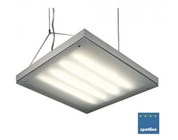 T5 GRILL wisząca, kwadratowa, srebrnoszary, 4x T5 24W 157102