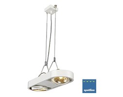 AIXLIGHT R DUO QRB111 wisząca, okrągła, biały, QRB111, max. 2x 50W 159021