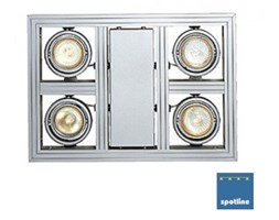 AIXLIGHT SQUARE GU10 wisząca, srebrnoszary, max. 4x 50W 154252