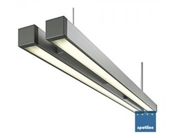 Q-LINE DOUBLE lampa wisząca, aluminium-naturalne / antracyt, 2x G5, 35W 155022