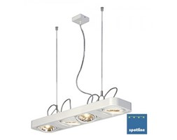 AIXLIGHT R2 LONG QRB111 wisząca, półokrągła, biały, 4xG53, 159081