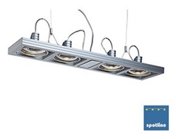 AIXLIGHT LONG ES111 wisząca, srebrnoszary, 4x GU10, max. 75W 154362