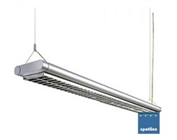WORK LIGHT PENDANT, srebrnoszary, 2x T5 24W 157284