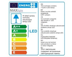 MAXlight biurkowa OFFICE ROUND czarny T0018