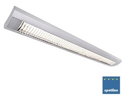 TRISTAN T8 sufitowa, prostokątna, srebrnoszary, 2x T8 36W 160764