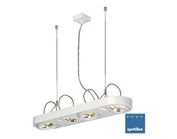 AIXLIGHT R LONG QRB111 wisząca, okrągła, biały, 4xG53, max. 4x50W 159071