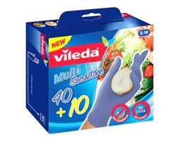 Rękawice jednorazowe 50 szt. S/M Vileda Multi Sensitive kod: 4023103165793