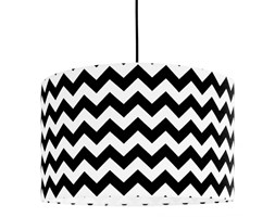 Abażur Chevron czarny