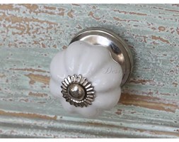 Gałka Classic White / Uchwyt do mebli -JAKOŚĆ II