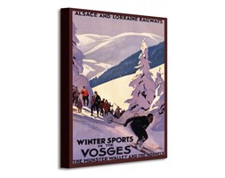 Winter Sports In The Vosges - Obraz na płótnie