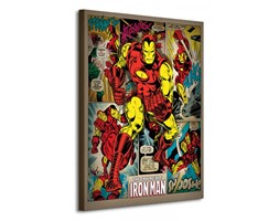 Iron Man (Retro) - Obraz na płótnie