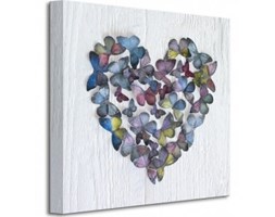 Nice Wall Butterfly Heart - Obraz