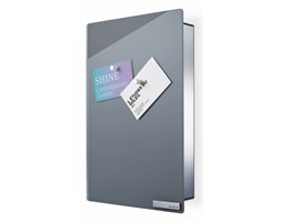 Blomus Velio - Magnetyczna skrzynka na klucze - szkło szare - 30 x 20 cm - B65372