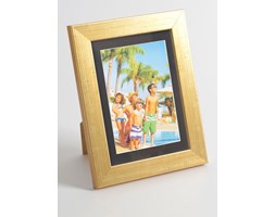 Foto ramka na zdjęcie z passepartout czarnym L25 stare złoto 21x29.7 cm