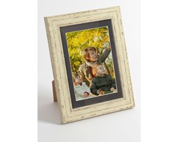 Foto ramka na zdjęcie z passepartout czarnym L25 Stare drewno 10x15 cm