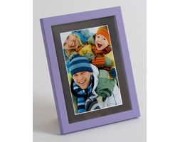 Foto ramka na zdjęcie z czarnym passepartout fioletowa 30x40 cm