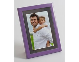 Foto ramka na zdjęcie z czarnym passepartout liliowy wrzos 30x40 cm
