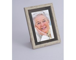 Foto ramka na zdjęcie z czarnym passepartout stare drewno 30x40 cm