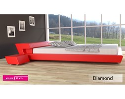 Łóżko do sypialni Diamond skóra naturalna, 180x200