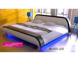 Łóżko tapicerowane Blues LED RgB multikolor