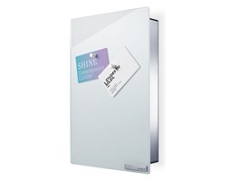 Blomus Velio - Magnetyczna skrzynka na klucze - szkło białe - 30 x 20 cm - B65370