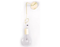 Lampa loft nowoczesny kinkiet kolorowe kable w oplocie kremowym