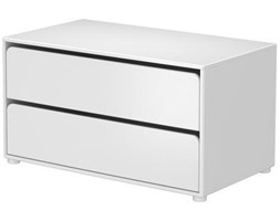 Szeroka komoda CABBY z 2 szufladami, szuflady z podziałką.51,5x101x56,5, MDF