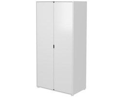 Wysoka szeroka szafa CABBY z 2 drzwiami,4 półkami,1 drążkiem. 202,5x101x56,5, bi