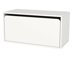 Komoda z 1 głęboką szufladą, 36x72x34,8, biały MDF