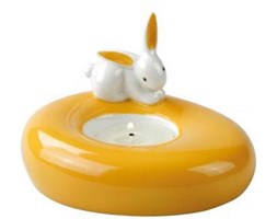 Świecznik Orange Sunrise Bunny 8cm Bunny de Luxe Goebel 66-841-49-5