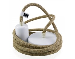 Lampa wisząca loft design naturalny len 2,5m
