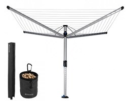 Brabantia SmartLift 60 Suszarka Ogrodowa 4 Ramiona - Mocowanie Stalowe do Gruntu + Akcesoria