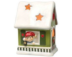 Świecznik Domek z elfem 13cm Goebel 66-871-26-0