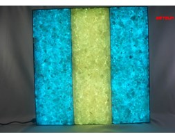 KINKIET z KRYSZTAŁÓW SOLI 40x40 cm LED RGB z PILOTEM SK79
