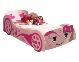 Łóżko dla dziewczynki PINKY Car VIPACK różowe