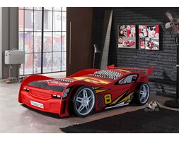 Łóżko AUTO samochód Night Racer Red, łóżko dla chłopca
