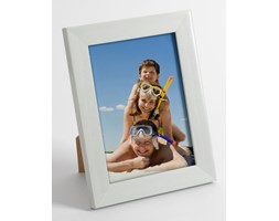 Foto ramka na zdjęcie L25 biały szczotkowany 40x50 cm