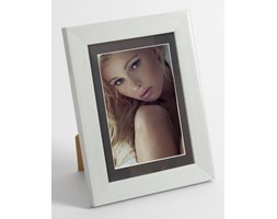 Foto ramka na zdjęcie z passepartout czarnym L25 Biały 21x30 cm
