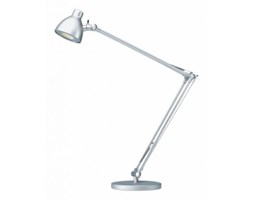 Lampa biurkowa valencia srebrna szwajcarskiej marki HANSA