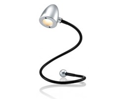Lampa biurkowa USB snake srebrna szwajcarskiej marki HANSA