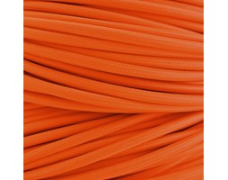 Kabel w tekstylnym oplocie pomarańczowy
