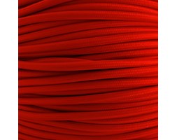 Kabel w tekstylnym oplocie czerwony